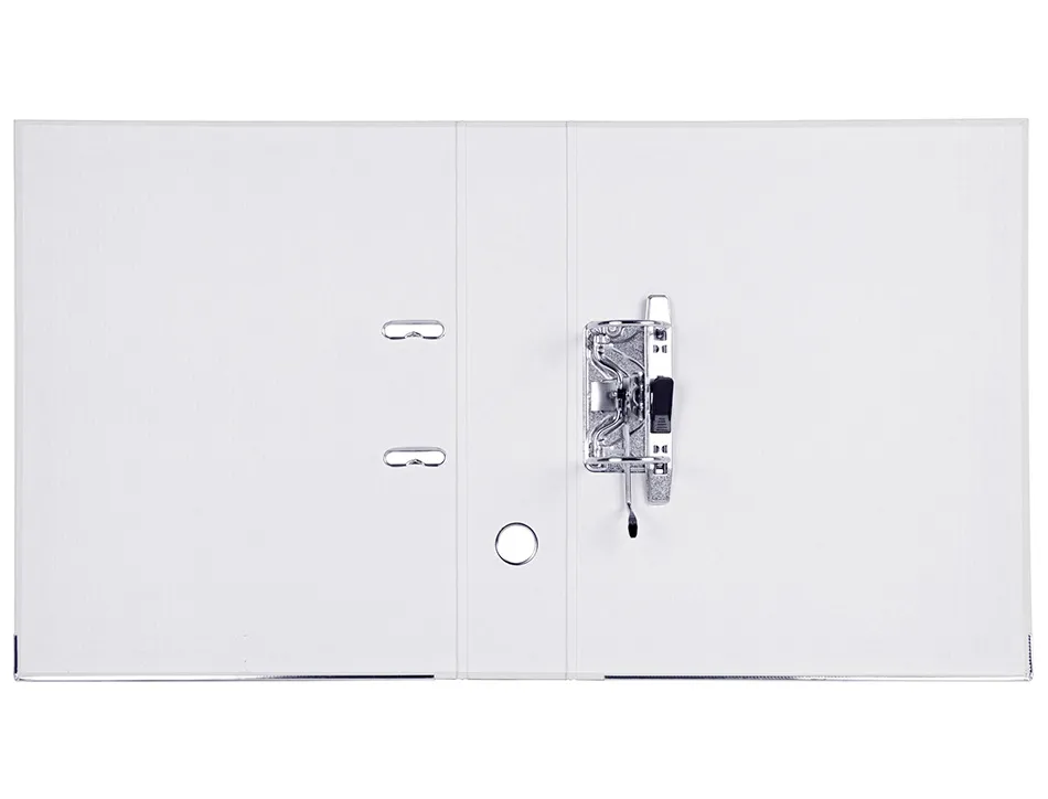 Classeur levier liderpapel documenta a4+ carton remborde dos 75mm rado metallique coloris blanc