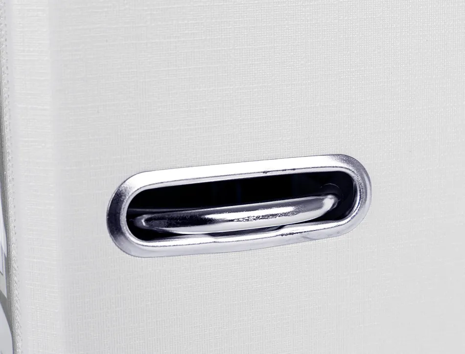 Classeur levier liderpapel documenta a4+ carton remborde dos 75mm rado metallique coloris blanc