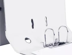 Classeur levier liderpapel documenta a4+ carton remborde dos 75mm rado metallique coloris blanc