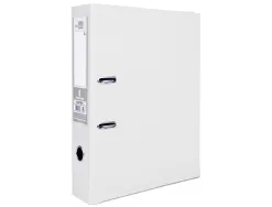 Classeur levier liderpapel documenta a4+ carton remborde dos 75mm rado metallique coloris blanc