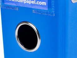 Classeur levier liderpapel a4 documenta carton rembordé 1,9mm dos 75mm rado métallique coloris bleu