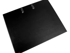 Classeur levier liderpapel documenta a4+ carton remborde dos 75mm rado metallique coloris noir