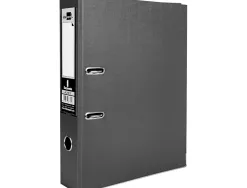 Classeur levier liderpapel documenta a4+ carton remborde dos 75mm rado metallique coloris noir