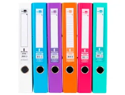 Classeur levier liderpapel a4 documenta carton rembordé 1,9mm dos 52mm rado métallique coloris assortis trending
