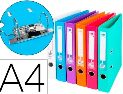 Classeur levier liderpapel a4 documenta carton rembordé 1,9mm dos 52mm rado métallique coloris assortis trending