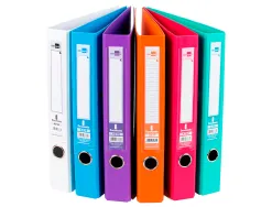 Classeur levier liderpapel a4 documenta carton rembordé 1,9mm dos 52mm rado métallique coloris assortis trending