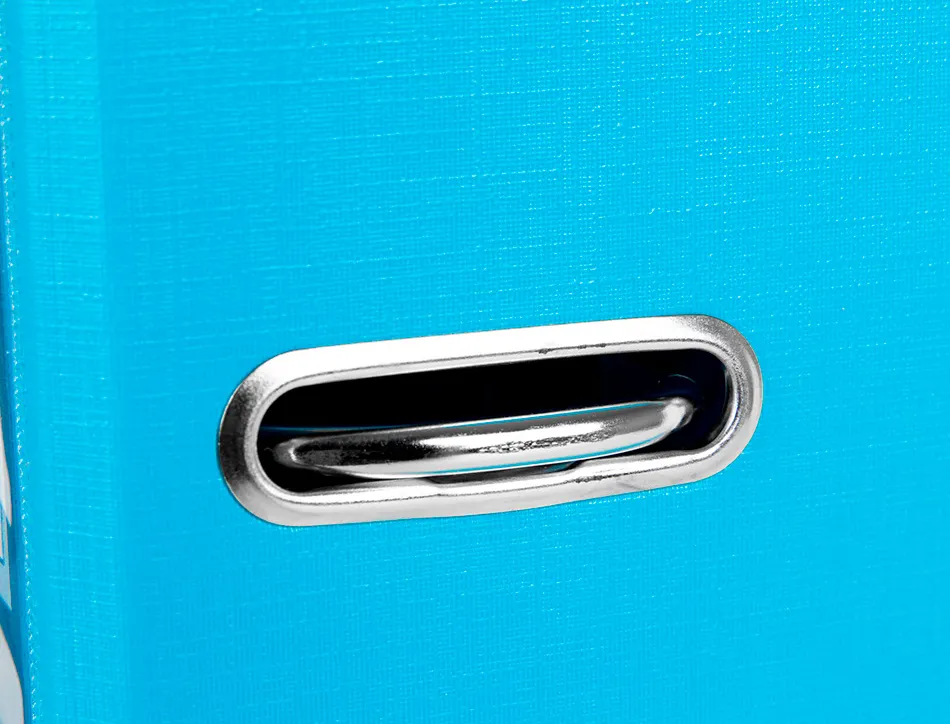 Classeur levier liderpapel documenta a4+ carton remborde dos 75mm rado metallique coloris bleu ciel