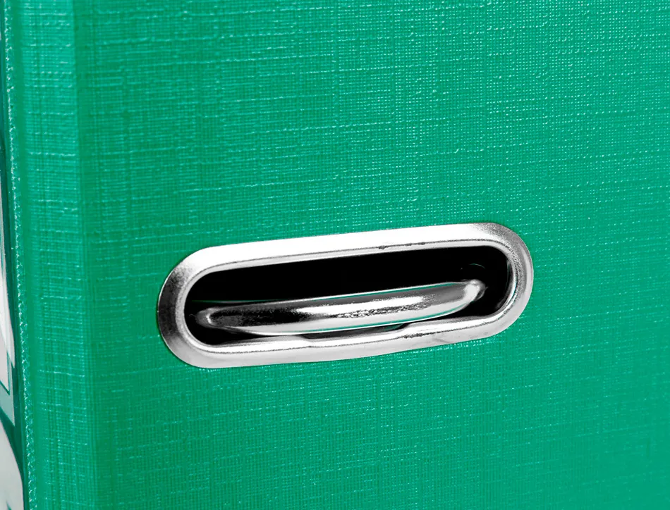 Classeur levier liderpapel documenta a4+ carton remborde dos 75mm rado metallique coloris vert