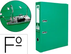 Classeur levier liderpapel documenta a4+ carton remborde dos 75mm rado metallique coloris vert