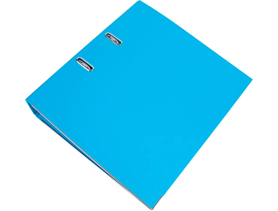 Classeur levier liderpapel a4 documenta carton rembordé 1,9mm dos 75mm rado métallique coloris bleu ciel