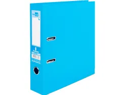 Classeur levier liderpapel a4 documenta carton rembordé 1,9mm dos 75mm rado métallique coloris bleu ciel