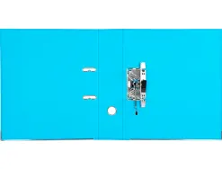 Classeur levier liderpapel a4 documenta carton rembordé 1,9mm dos 75mm rado métallique coloris bleu ciel