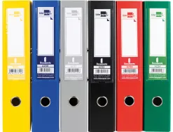 Classeur levier liderpapel documenta a4+ carton remborde dos 75mm rado metallique coloris assortis clasic