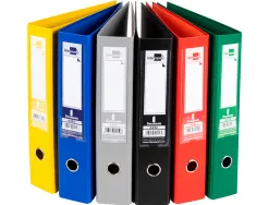 Classeur levier liderpapel documenta a4+ carton remborde dos 75mm rado metallique coloris assortis clasic