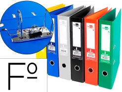 Classeur levier liderpapel documenta a4+ carton remborde dos 75mm rado metallique coloris assortis clasic