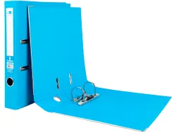 Classeur levier liderpapel a4 documenta carton rembordé 1,9mm dos 52mm rado métallique coloris bleu ciel
