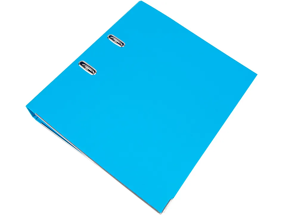 Classeur levier liderpapel a4 documenta carton rembordé 1,9mm dos 52mm rado métallique coloris bleu ciel