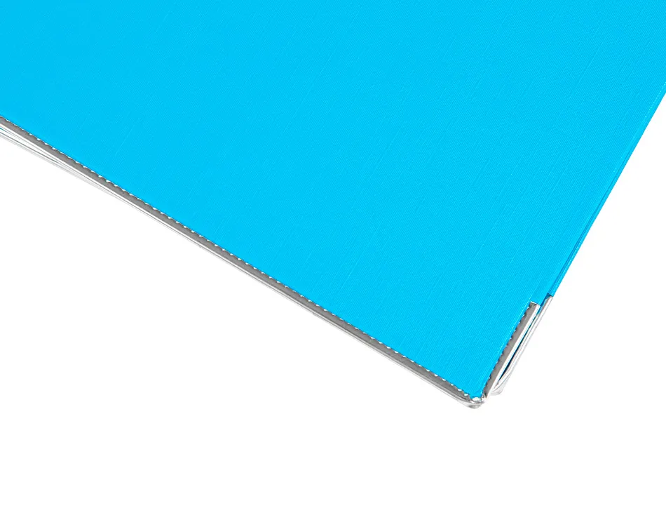Classeur levier liderpapel a4 documenta carton rembordé 1,9mm dos 52mm rado métallique coloris bleu ciel