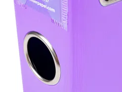 Classeur levier liderpapel a4 documenta carton rembordé 1,9mm dos 52mm rado métallique coloris lilas