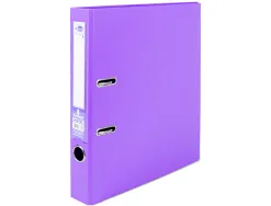 Classeur levier liderpapel a4 documenta carton rembordé 1,9mm dos 52mm rado métallique coloris lilas