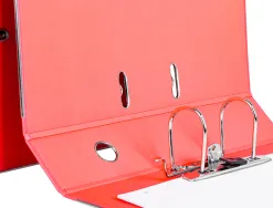 Classeur levier liderpapel documenta a4+ carton remborde dos 75mm rado metallique coloris rouge