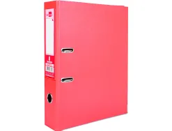 Classeur levier liderpapel documenta a4+ carton remborde dos 75mm rado metallique coloris rouge
