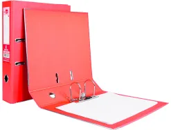 Classeur levier liderpapel documenta a4+ carton remborde dos 75mm rado metallique coloris rouge