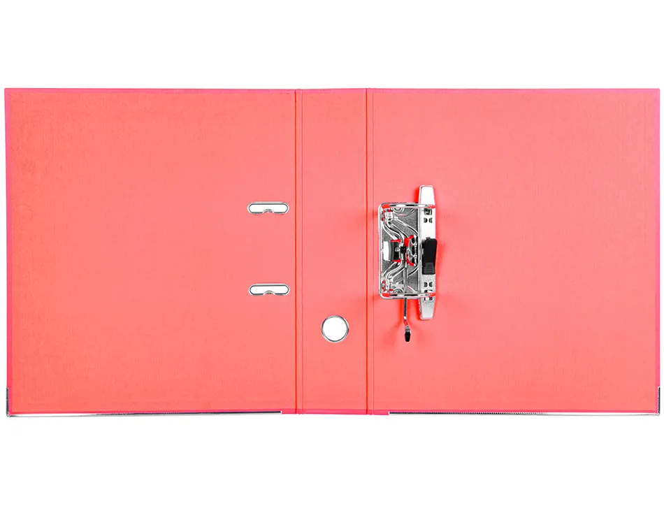 Classeur levier liderpapel a4 documenta carton rembordé 1,9mm dos 75mm rado métallique coloris rouge