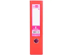 Classeur levier liderpapel a4 documenta carton rembordé 1,9mm dos 75mm rado métallique coloris rouge