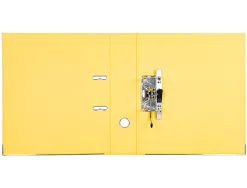 Classeur levier liderpapel a4 documenta carton rembordé 1,9mm dos 75mm rado métallique coloris jaune