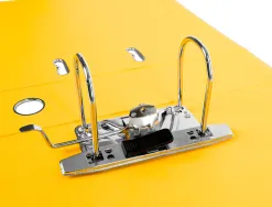 Classeur levier liderpapel a4 documenta carton rembordé 1,9mm dos 75mm rado métallique coloris jaune