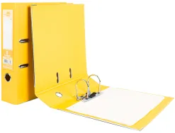 Classeur levier liderpapel a4 documenta carton rembordé 1,9mm dos 75mm rado métallique coloris jaune