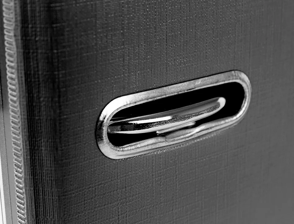 Classeur levier liderpapel a4 documenta carton rembordé 1,9mm dos 52mm rado métallique coloris noir