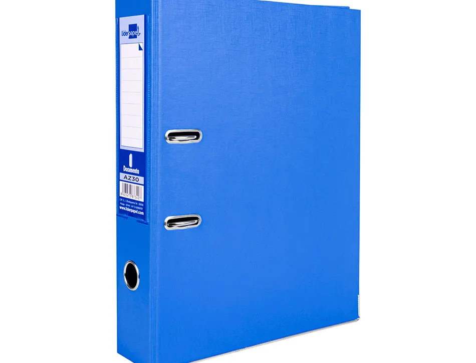 Classeur levier liderpapel documenta a4+ carton remborde dos 75mm rado metallique coloris bleu