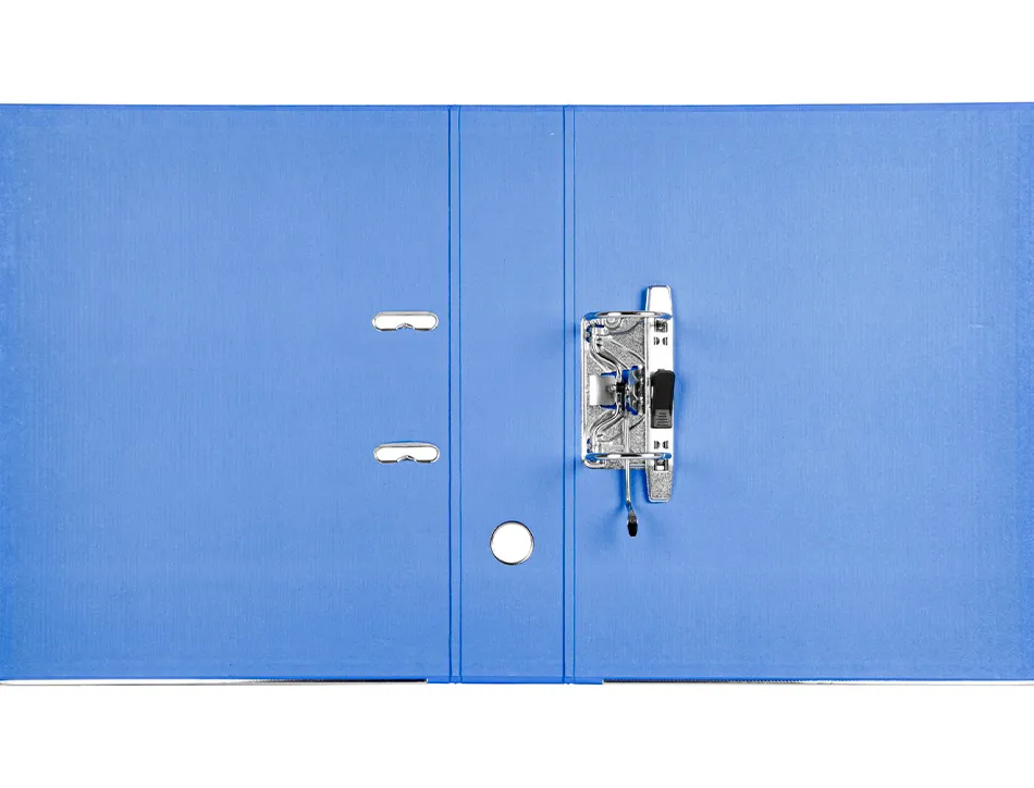 Classeur levier liderpapel documenta a4+ carton remborde dos 75mm rado metallique coloris bleu