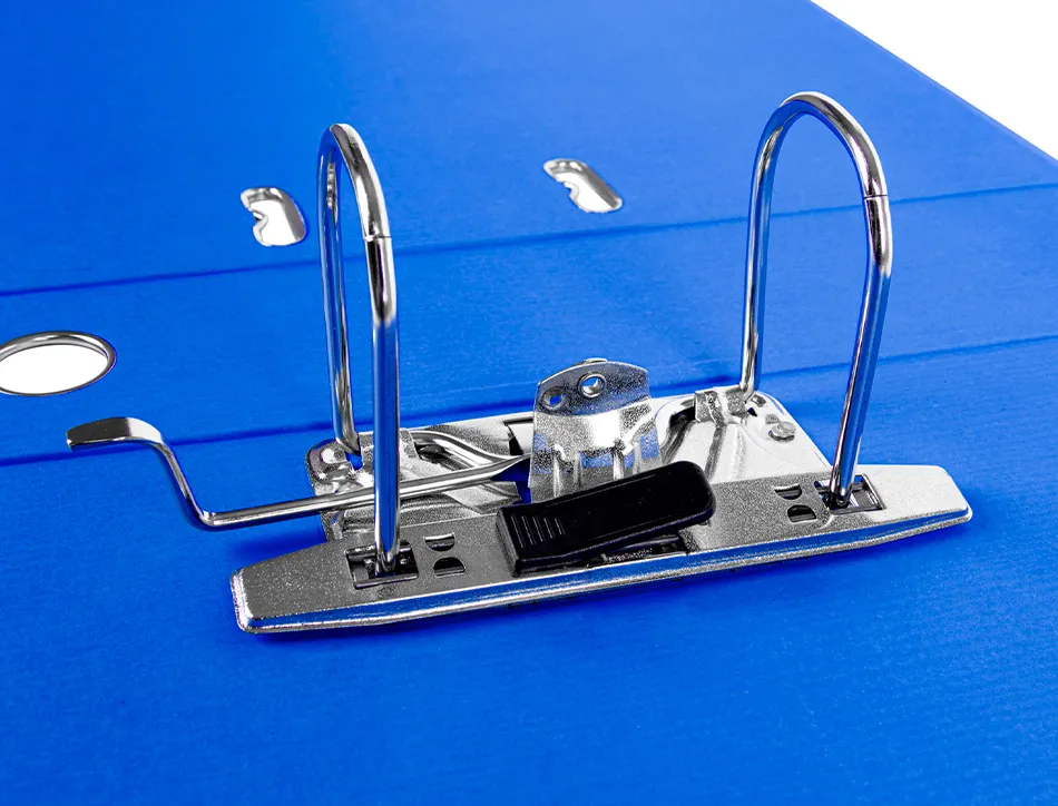 Classeur levier liderpapel documenta a4+ carton remborde dos 75mm rado metallique coloris bleu