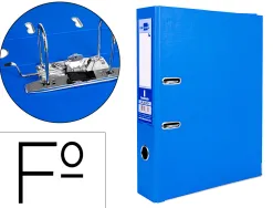 Classeur levier liderpapel documenta a4+ carton remborde dos 75mm rado metallique coloris bleu