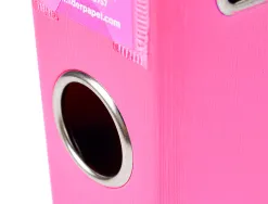 Classeur levier liderpapel a4 documenta carton rembordé 1,9mm dos 52mm rado métallique coloris rose
