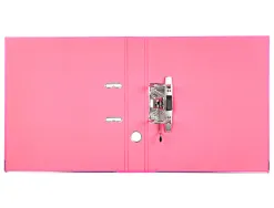 Classeur levier liderpapel a4 documenta carton rembordé 1,9mm dos 52mm rado métallique coloris rose