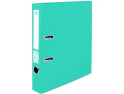 Classeur levier liderpapel a4 documenta carton rembordé 1,9mm dos 52mm rado métallique coloris vert clair