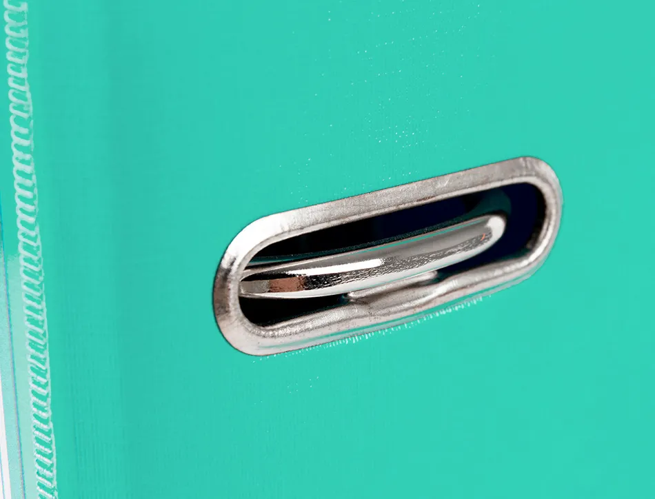 Classeur levier liderpapel a4 documenta carton rembordé 1,9mm dos 52mm rado métallique coloris vert clair