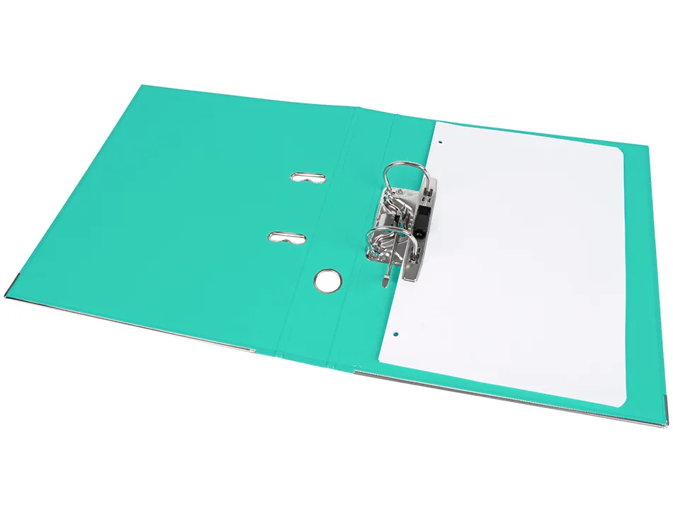 Classeur levier liderpapel a4 documenta carton rembordé 1,9mm dos 52mm rado métallique coloris vert clair