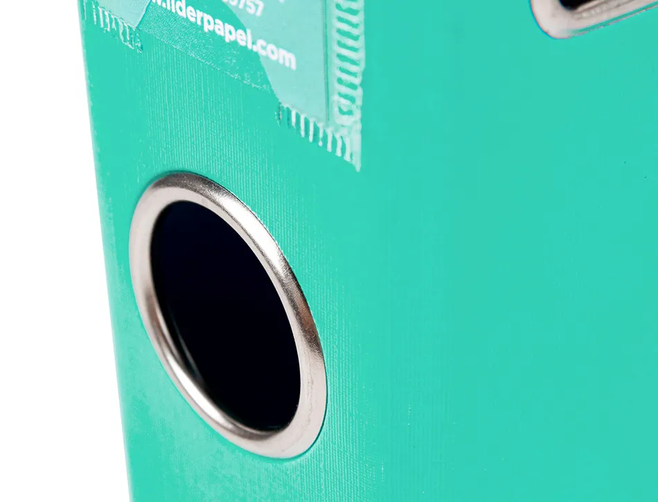 Classeur levier liderpapel a4 documenta carton rembordé 1,9mm dos 52mm rado métallique coloris vert clair