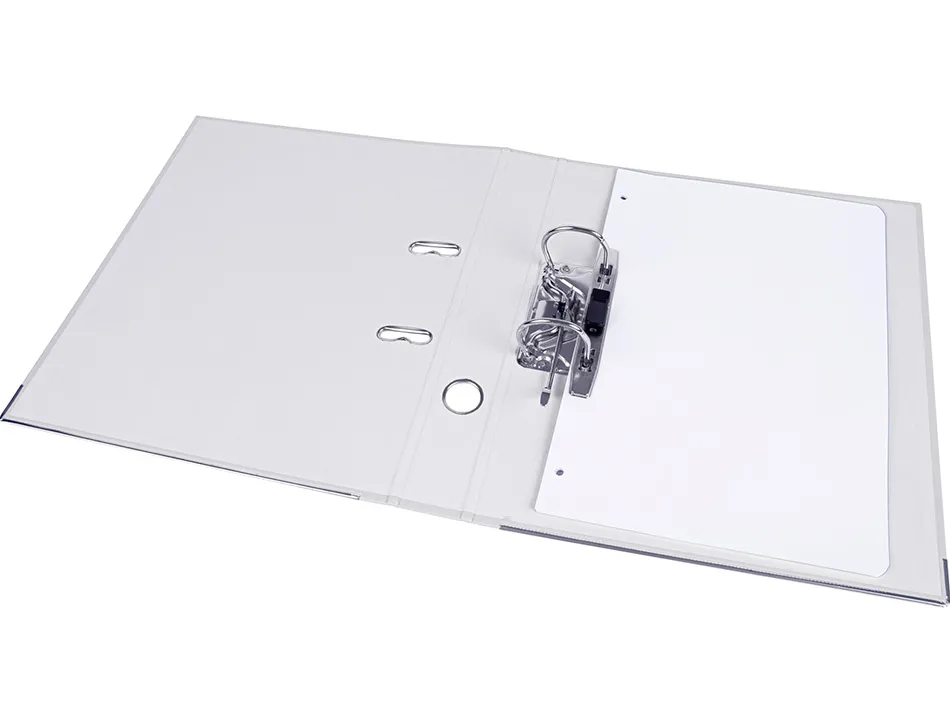 Classeur levier liderpapel a4 documenta carton rembordé 1,9mm dos 52mm rado métallique coloris blanc