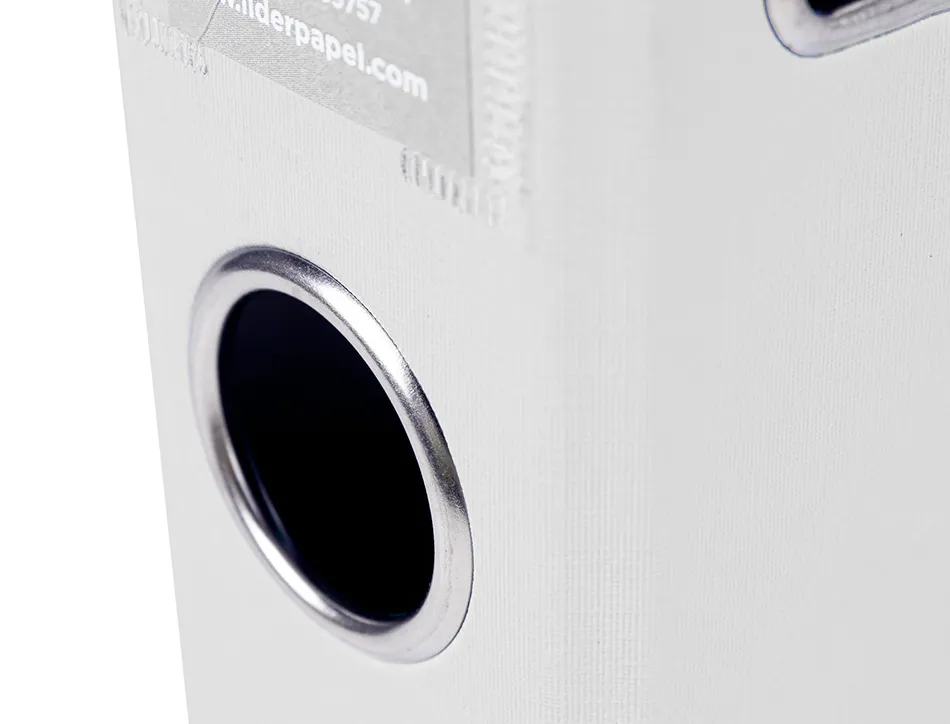 Classeur levier liderpapel a4 documenta carton rembordé 1,9mm dos 52mm rado métallique coloris blanc