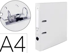 Classeur levier liderpapel a4 documenta carton rembordé 1,9mm dos 52mm rado métallique coloris blanc
