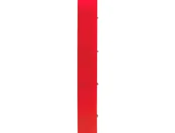 Classeur liderpapel 4 anneaux en d 25mm a4 polypropylene feuillets mobiles 100f 5x5mm coloris rouge translucide
