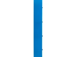 Classeur liderpapel 4 anneaux en d 25mm a4 polypropylene feuillets mobiles 100f 5x5mm coloris bleu translucide