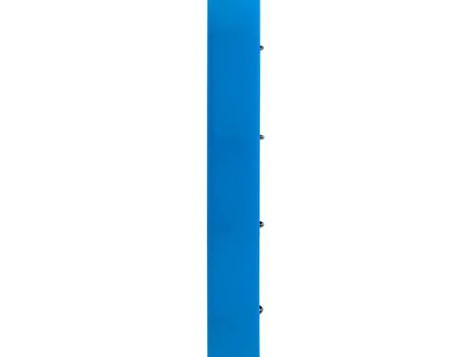 Classeur liderpapel 4 anneaux en d 25mm a4 polypropylene feuillets mobiles 100f 5x5mm coloris bleu translucide