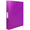 Classeur liderpapel 4 anneaux 25mm a4 260x315mm polypropylene dos 40mm porte-cartes visite coloris violet